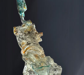 glass sculpture, title DoNotStore