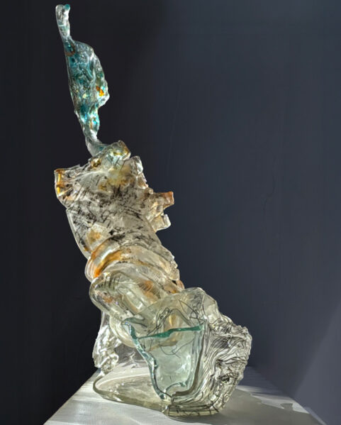glass sculpture, title DoNotStore